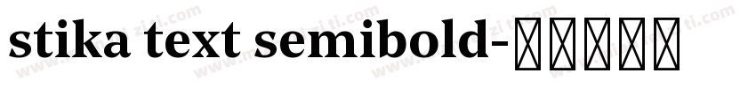 stika text semibold字体转换